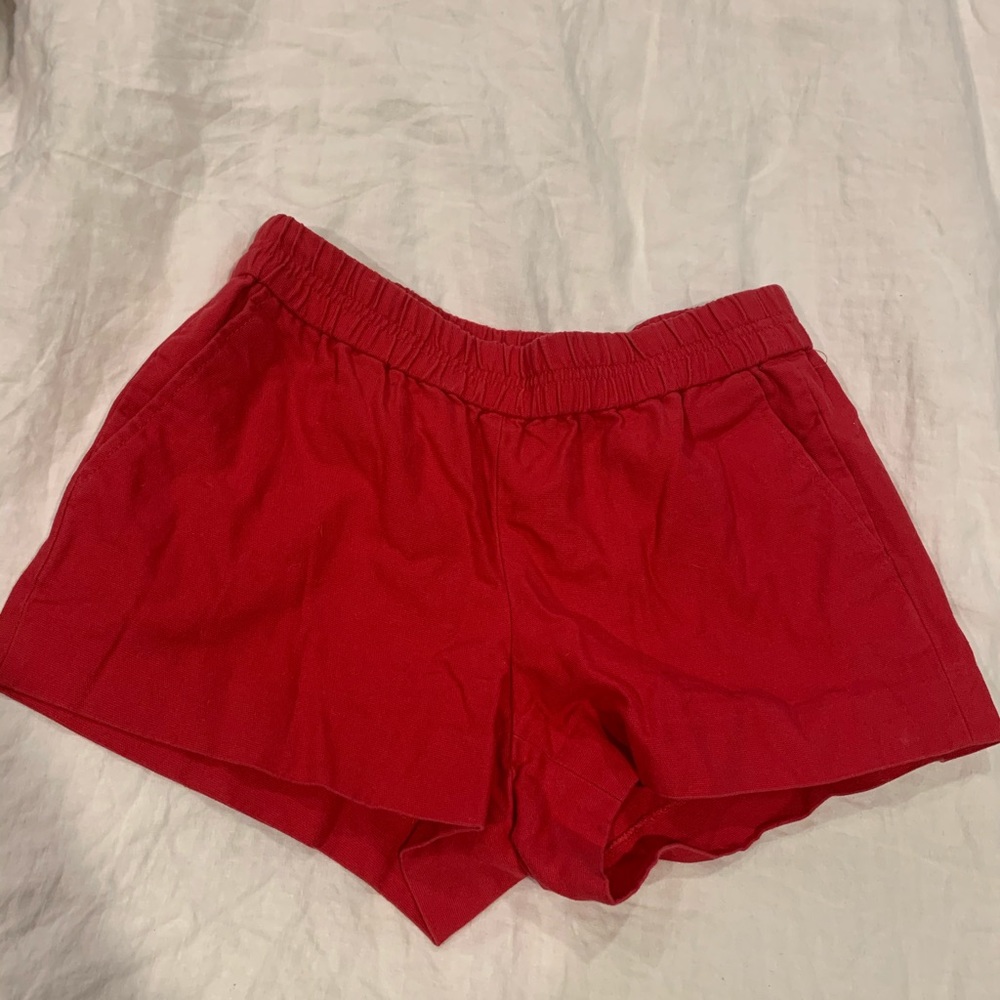 Red J Crew Shorts
